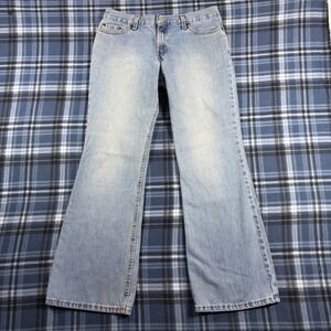 Vintage Levis 514 Superlow Flared Leg Jeans Light Wash Made in USA 11 M JR Y2K